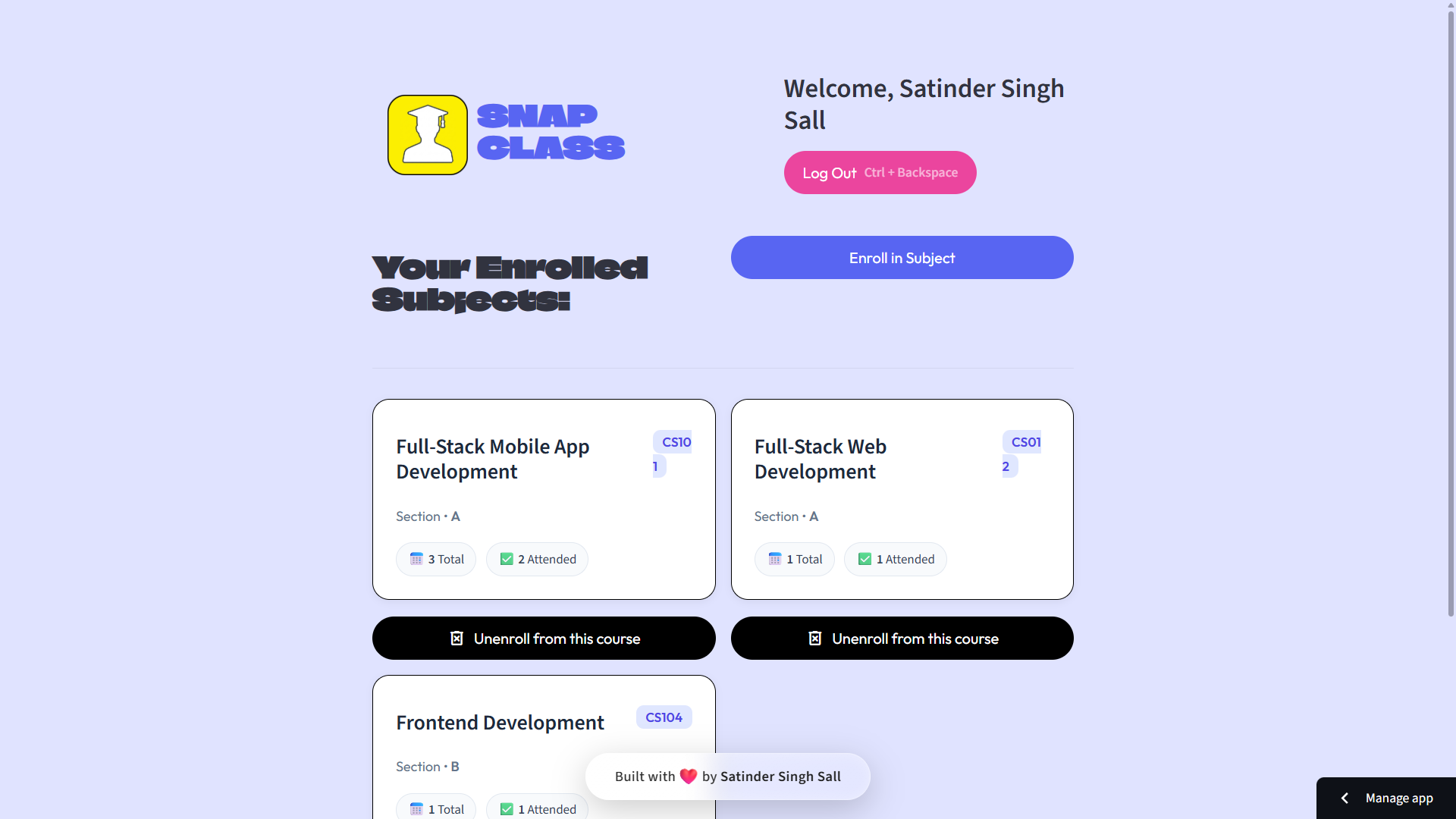 Student Dashboard